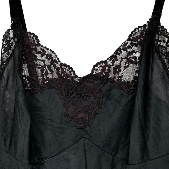 Vintage Carol Brent‎ Black Full Slip - Picture 2 of 7